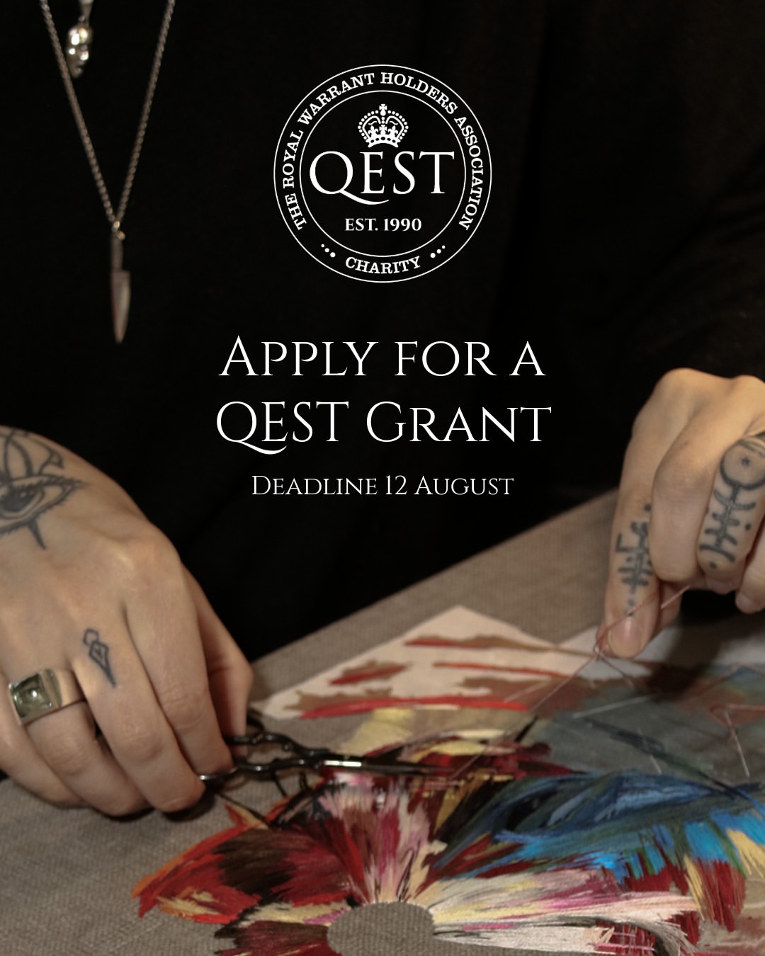 🎨 Calling all makers, craftspeople and conservators! 

Looking to take your skills to the next level? @qestcraft (The Queen Elizabeth Scholarship Trust) is offering grants of up to £18,000 to support training and education in traditional and contemporary crafts. 

Whether you're pursuing a college course, one-to-one tuition with a master craftsperson, or a bespoke programme of training, there are funding opportunities available for makers at different stages of their careers. 

⏰ Applications close Wednesday 12 August 

👉 Find out more and apply, link in bio. 

#FundingOpportunity #CreativeBusiness #CraftSector #Makers #Artists #CreativeCareers #QEST #BusinessSupport #WandsworthCreatives